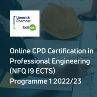 Online CPD Certificate in Professional Engineering (NFQ l9, 5 ECTS) - Programme 1-2022/23