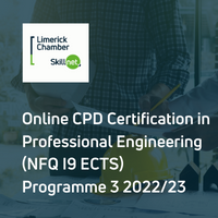 Online CPD Certificate in Professional Engineering (NFQ l9, 5 ECTS) - Programme 3-2022/23