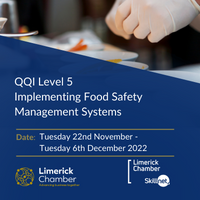 QQI Level 5 Implementing Food Safety Management Systems
