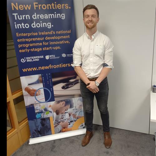 Founder, Cian McCarthy, upon completion of New Frontiers Phase 1 program in 2023