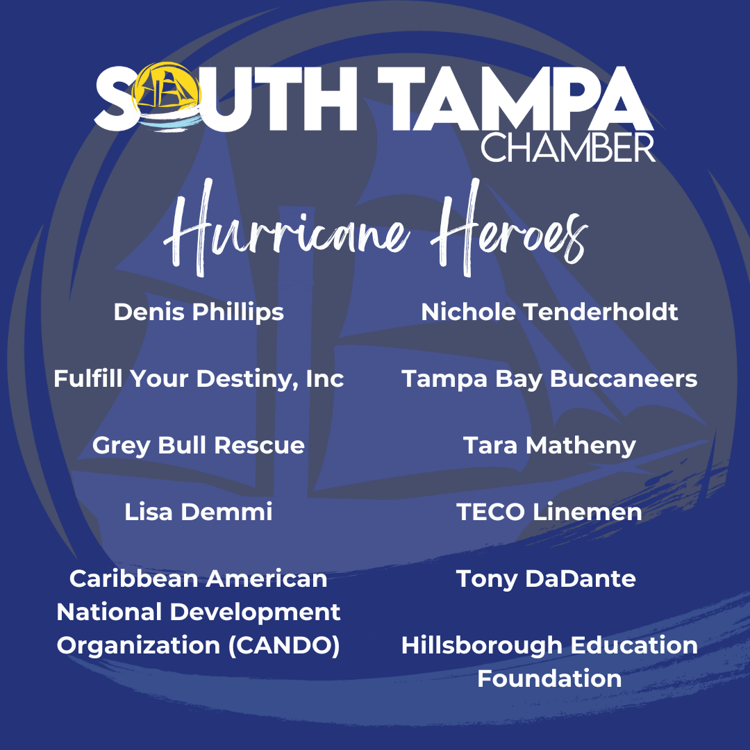 Image for South Tampa Chamber Hurricane Heroes Announced!