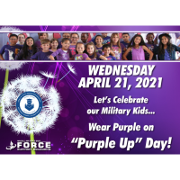 Purple Up Day Celebrating Military Children