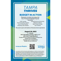 CANCELED- Mayor's City of Tampa FY24 Budget Proposal Information Session 