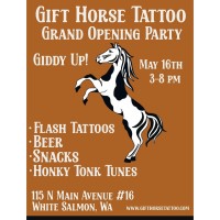 Grand Opening Party - Gift Horse Tattoo
