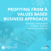 Profiting from a Values Based Business Approach Breakfast