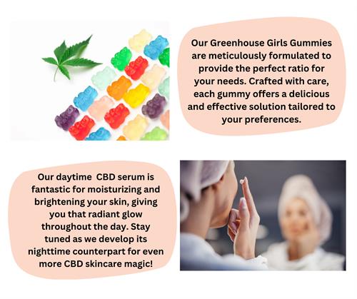 Our gummies formulas are meticulously crafted with one focus in mind: you. We thoroughly research each cannabinoid before bringing it to market. And get ready for our CBD face serum to shine even brighter, especially with its new sidekick night serum, set to debut in the coming weeks.