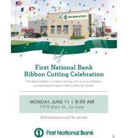 2018 1st National Bank Ribbon Cutting