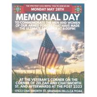 VFW Post 2323 Invitation - Memorial Day