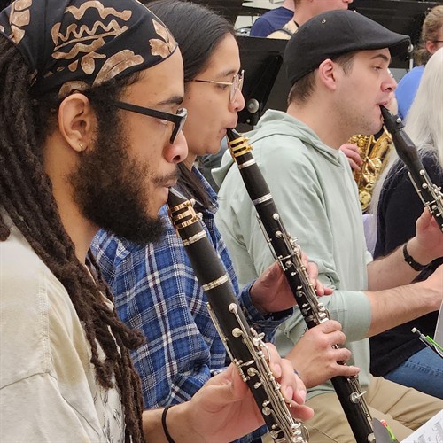 clarinets in rehearsal