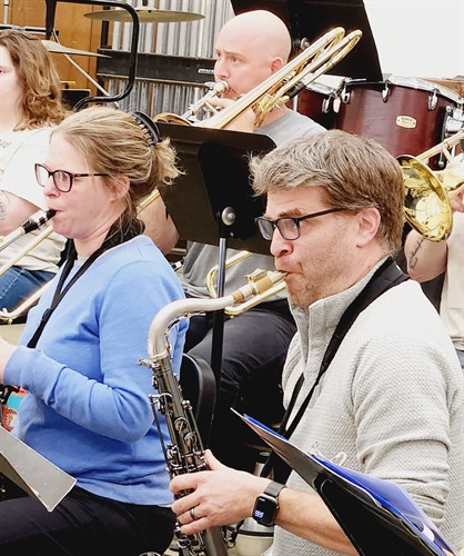 members in rehearsal