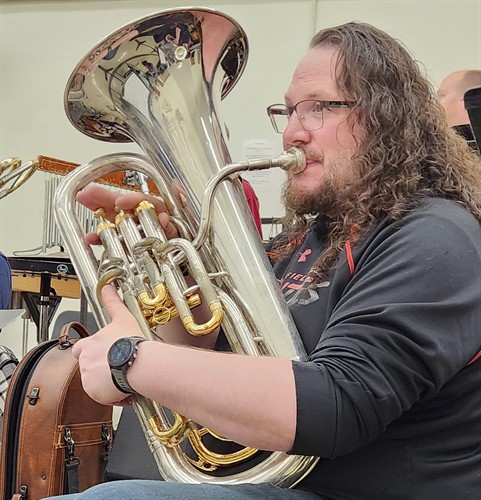 Euphonium in rehearsal