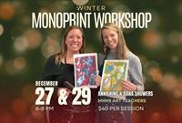 Winter Monoprint Workshop with the Art Ladies!