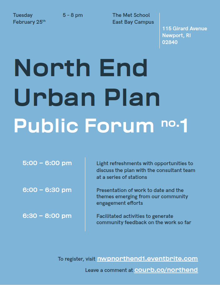 North End Urban Plan Public Forum