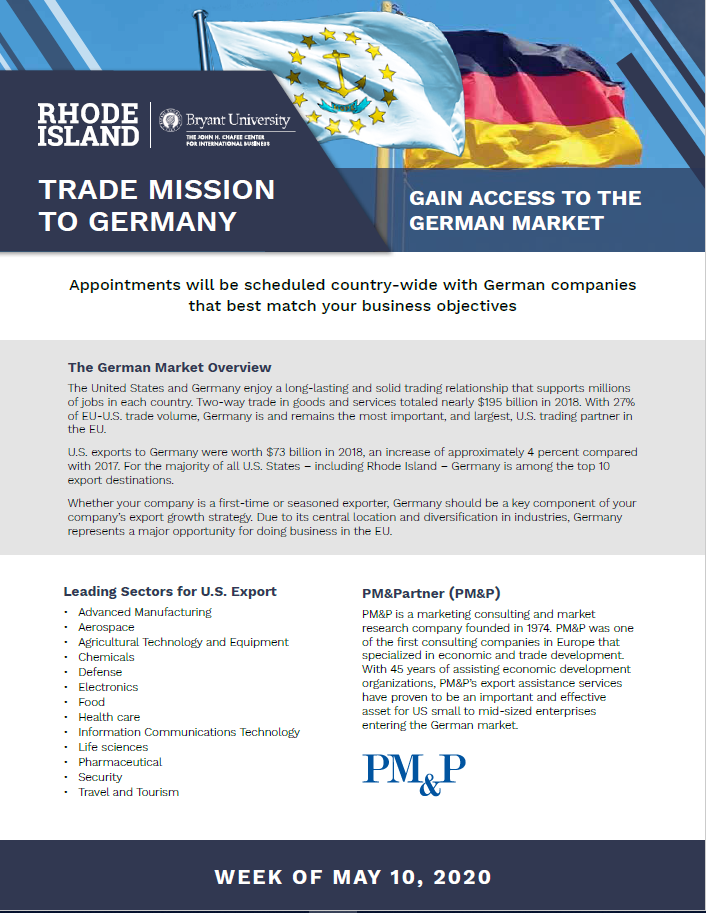 Trade Mission to Germany