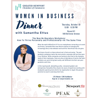 Women in Business Series: Dinner at Rosecliff with special guest, Samantha Ettus