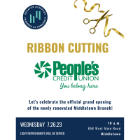 Ribbon Cutting at People's Credit Union