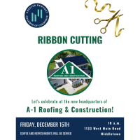 Ribbon Cutting at A-1 Roofing & Construction