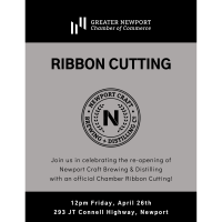 Ribbon Cutting at Newport Craft Brewing & Distilling