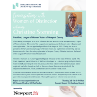 Conversations with Women of Distinction with Christine Stenning