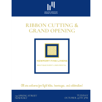 Ribbon Cutting at Newport Fine Linens