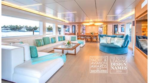 32 meter M/Y Calliope. Award winning interior