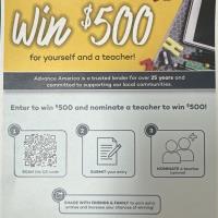 Advance America Back to School Sweepstakes