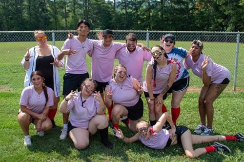 Our staff taking the fun on the road at our regional Kick-Ball tournament in Birmingham.