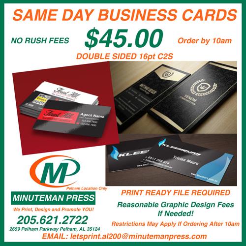 Same Day Business Cards