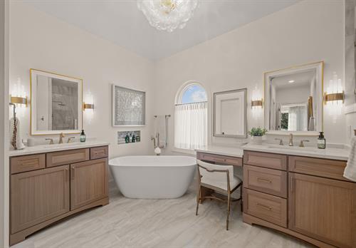 Serene master bathroom Serene master bathroom