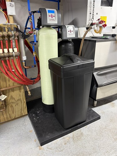 Lancaster Water Treatment system with water softener professionally installed by All Mechanical Service.