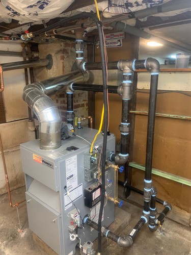 Pennco Gas-Fired Steam Boiler Installation by All Mechanical Service