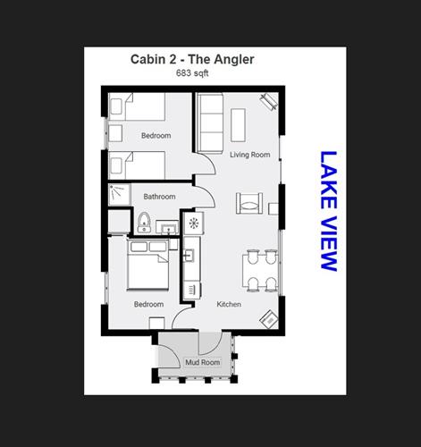 Cabins 2-4 Floor Plan