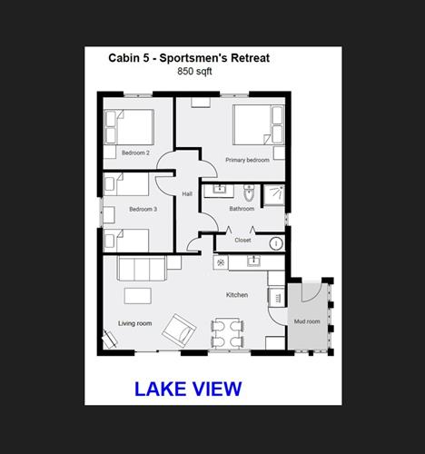 Cabin 5 Floor Plan