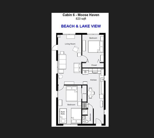 Cabin 6 Floor Plan