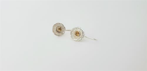 Citrine Flower Earrings