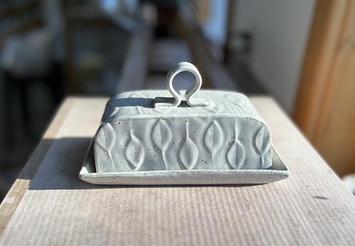 lidded butter dish