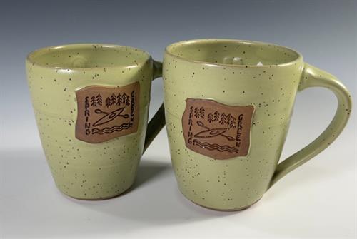 mugs with Spring Green stamp