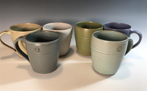 assortment of mugs