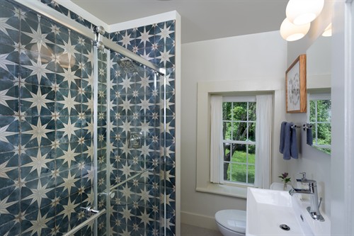 New full bathroom upstairs and one downstairs, too. 