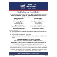 SBA Mobile Unit - Disaster Relief Parking Lot Event