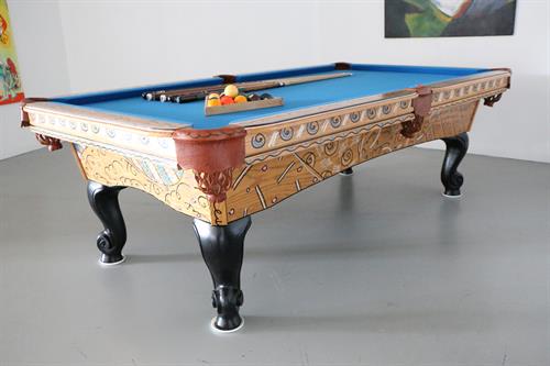 Romero Britto pool table