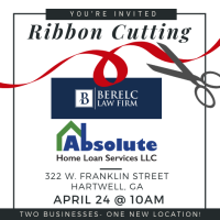 Ribbon Cutting for Berelc Law Firm & Absolute Home Loan Services