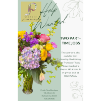 Petals Floral : Part-time positions available