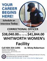 Whitworth Women's Facility is Now Hiring Correctional Officers!