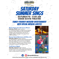 NRPL: Saturday Summer Sings! Musical Island Adventure with Miss Jolie