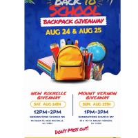 Generations Church: Back to School Backpack Giveaway