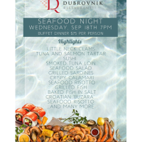 Dubrovnik Seafood Night Buffet Dinner!