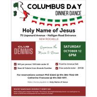 Columbus Day Dinner Dance at Holy Name of Jesus Church