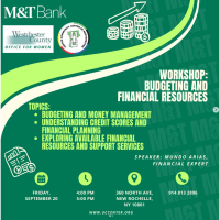 Budgeting and Financial Resources Workshop with M&T Bank