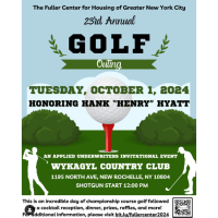 23rd Annual Golf Outing - Fuller Center for Housing